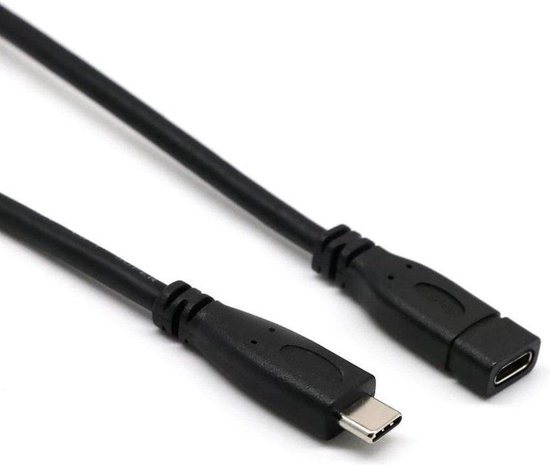 Brouwerij terug baden USB C verlengkabel - Verlengstuk voor USB-C (3.1) - Male USB-C naar USB-C  Female -... | bol.com