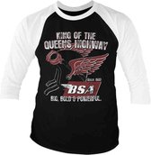 BSA Raglan top -XL- King Of The Queens Highway Zwart/Wit