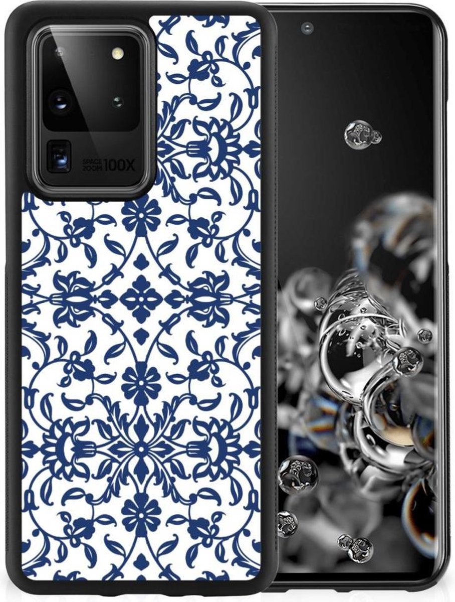 Samsung Galaxy S20 Ultra Skin Case Flower Blue
