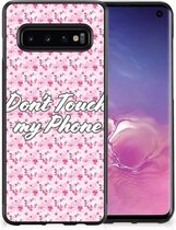 Samsung Galaxy S10 TPU Hoesje Flowers Pink DTMP
