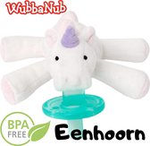 Wubbanub Unicorn Speenknuffel - Knuffel Baby Fopspeen - Baby Speelgoed - Wit / Roze Kraamcadeau - Soothie Knuffelspeen Eenhoorn