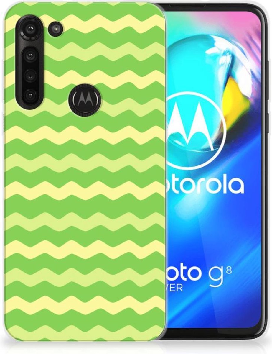 Motorola Moto G8 Power TPU bumper Waves Green