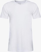 Unsigned heren T-shirt katoen - Wit - Maat XL