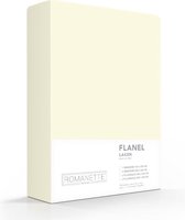 Warme Flanel Lits-jumeaux Laken Ivoor | 240x260 | Ideaal Tegen De Kou | Zacht En Comfortabel