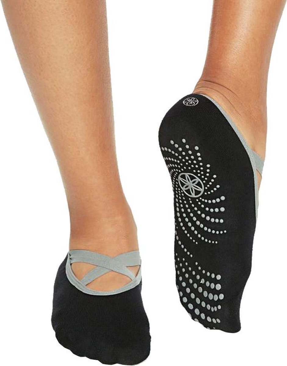 Grippy Yoga Barre Socks Dames - Black - One Size
