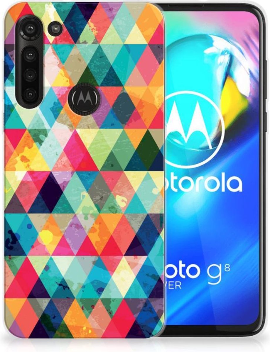 Motorola Moto G8 Power TPU bumper Geruit