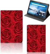Book Cover Lenovo Tablet M10 Cover met Magneetsluiting Red Roses