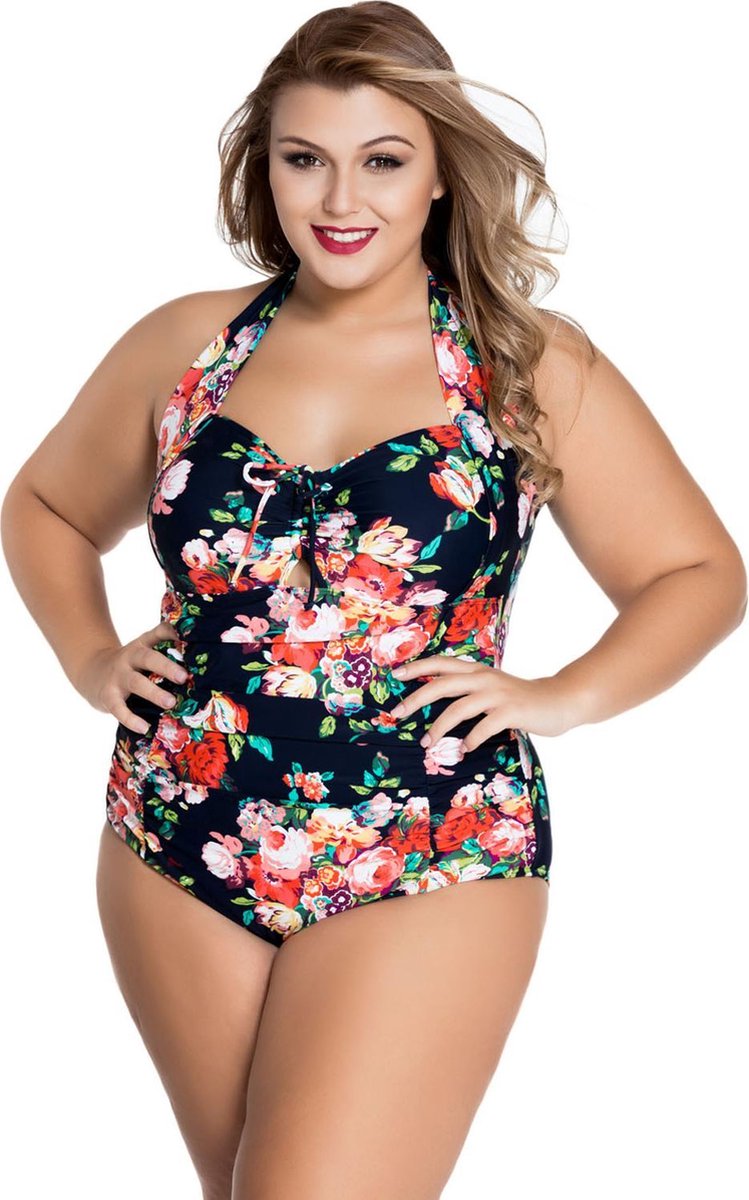 Badpak Corrigerend Dames - Gebloemd - Maat XXXL/3XL 'Bianka'