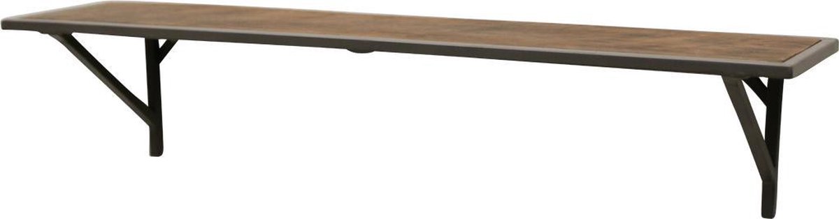 Raw Materials Wandplank - Gerecycled hout - Metaal - 80 cm