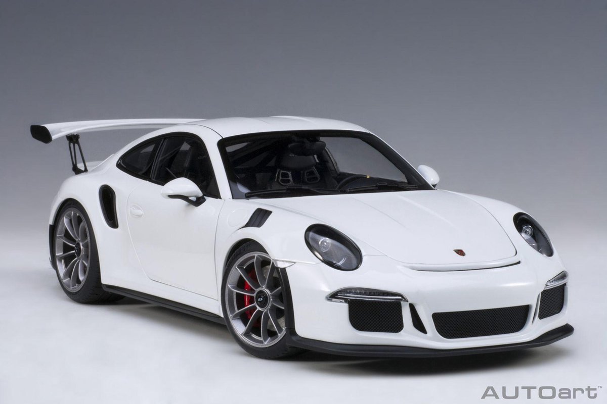 AutoArt 1/18 Porsche 911 (991) GT3 RS, Wit | bol