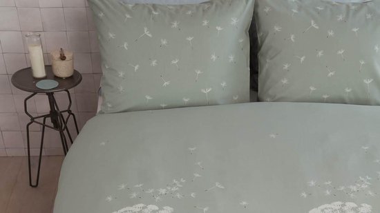 Ariadne at Home Flowers - Dekbedovertrek - Eenpersoons - 140x200/220 cm - Flanel - Green van Merkloos — afbeelding 5