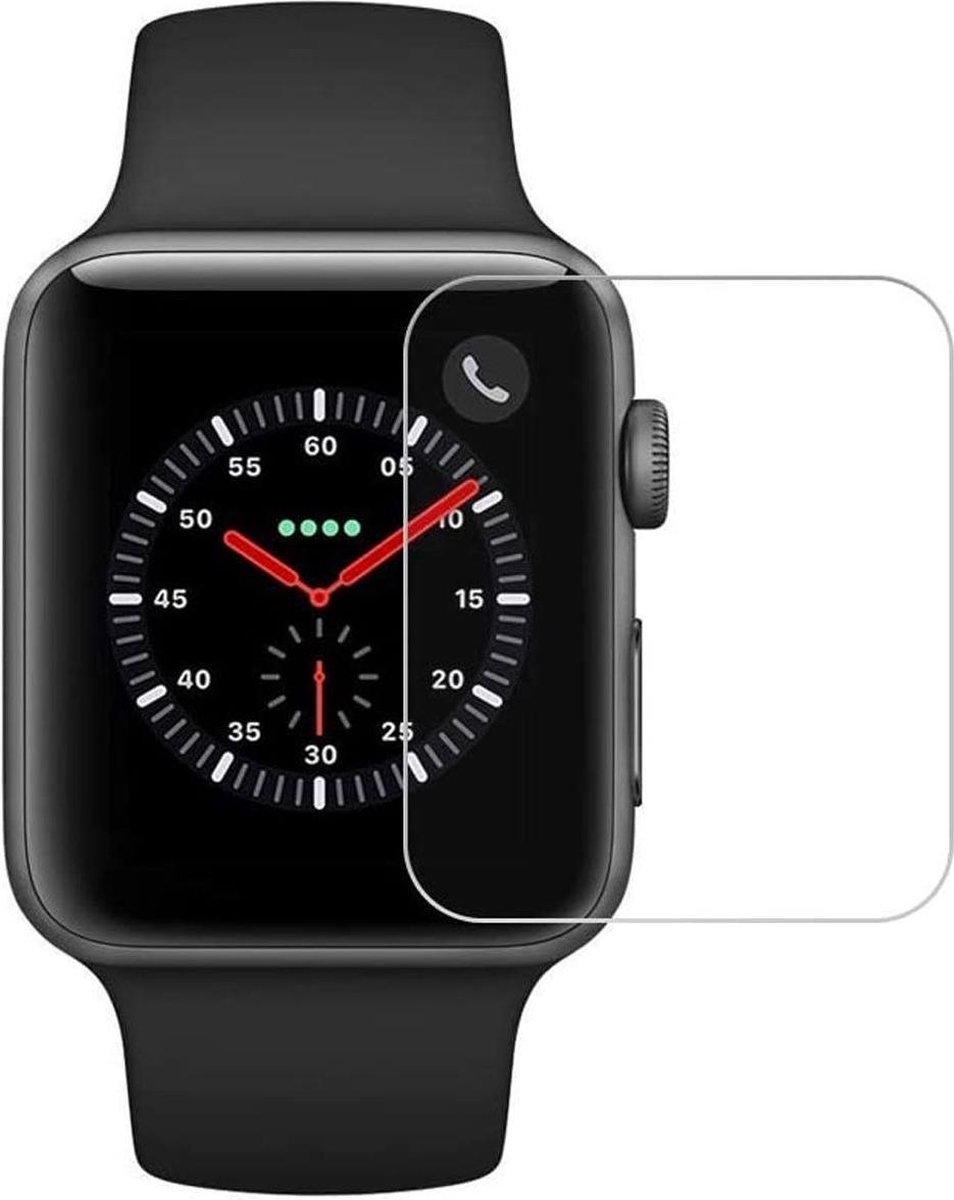 Screenprotector 9H Tempered Glass Transparant Geschikt voor Apple Watch 42MM