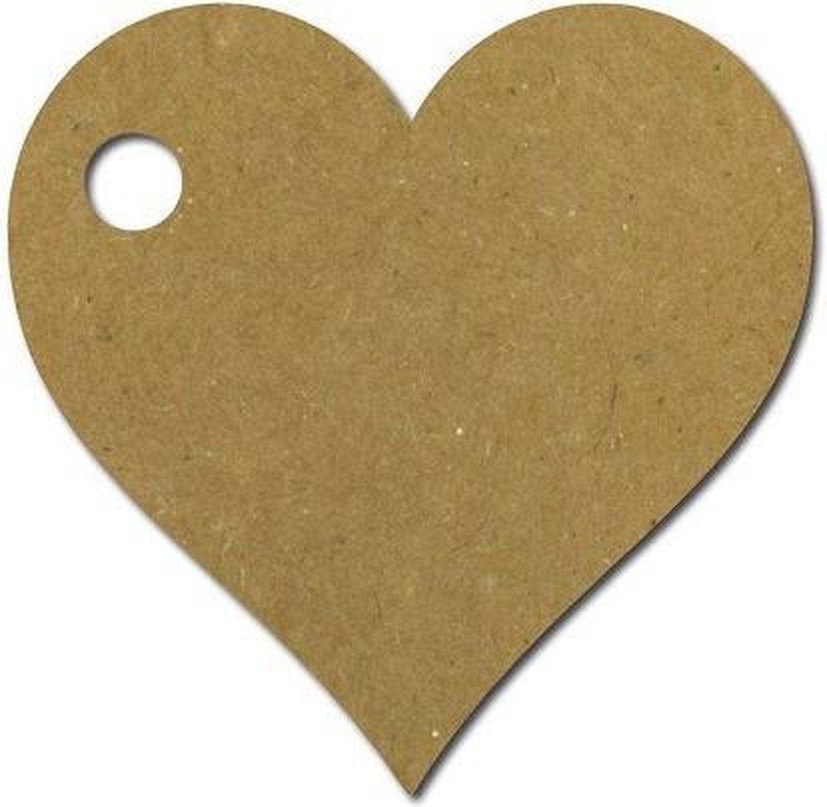 Meyco Hobby - 10 Cadeau Kaartjes met touw - Kraft Hartje