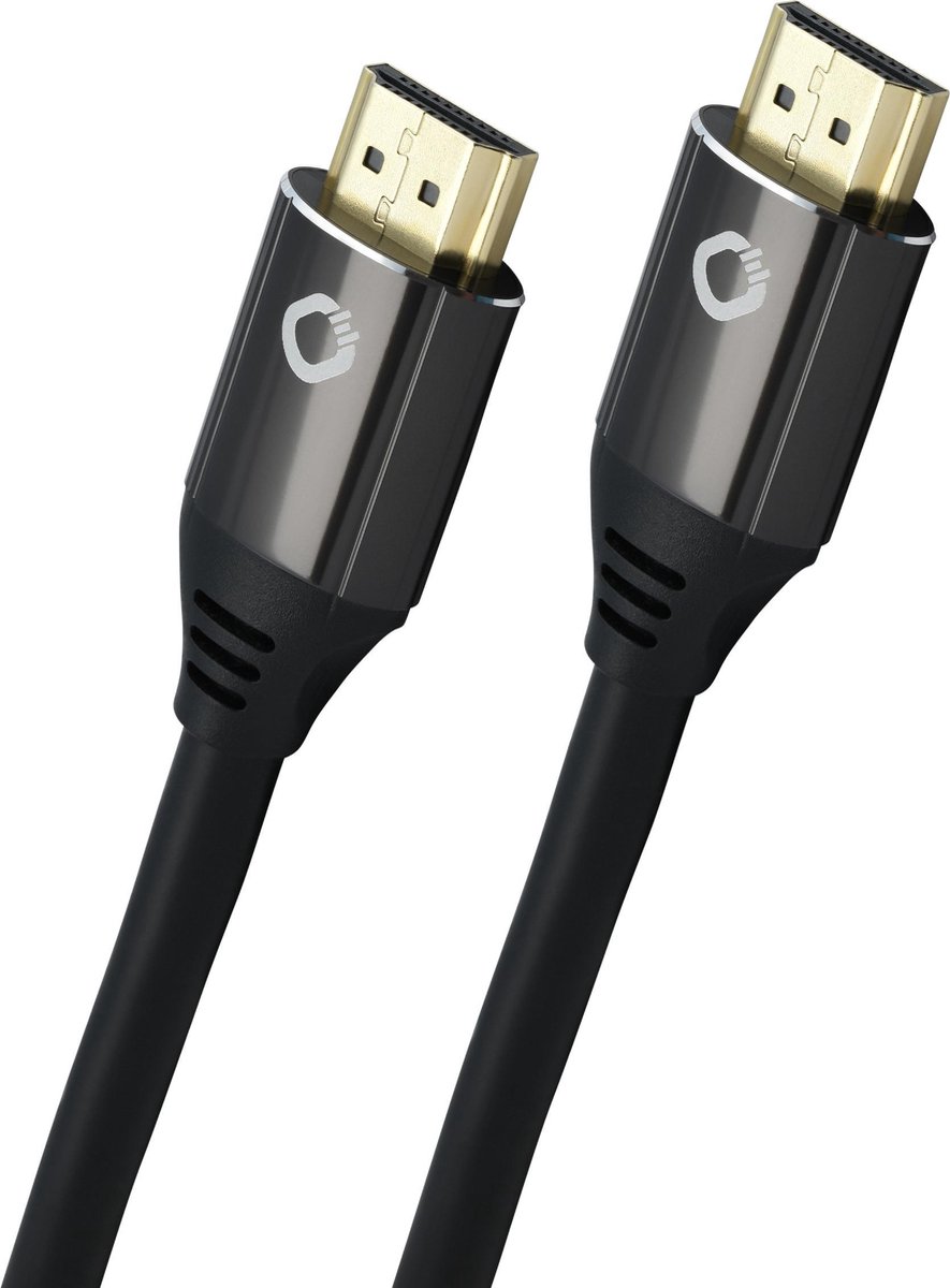 Oehlbach HDMI gecertificeerd 2.1 - [1x HDMI-stekker - 1x HDMI-stekker] 2 meter zwart - Oehlbach