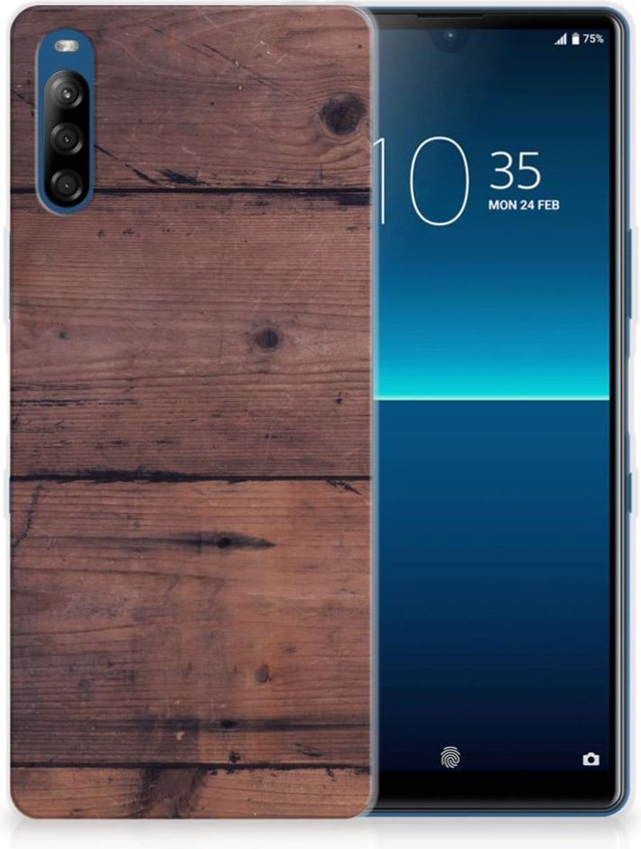 Sony Xperia L4 Bumper Hoesje Old Wood