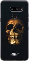 LG G8 ThinQ Hoesje Transparant TPU Case - Gold Skull #ffffff