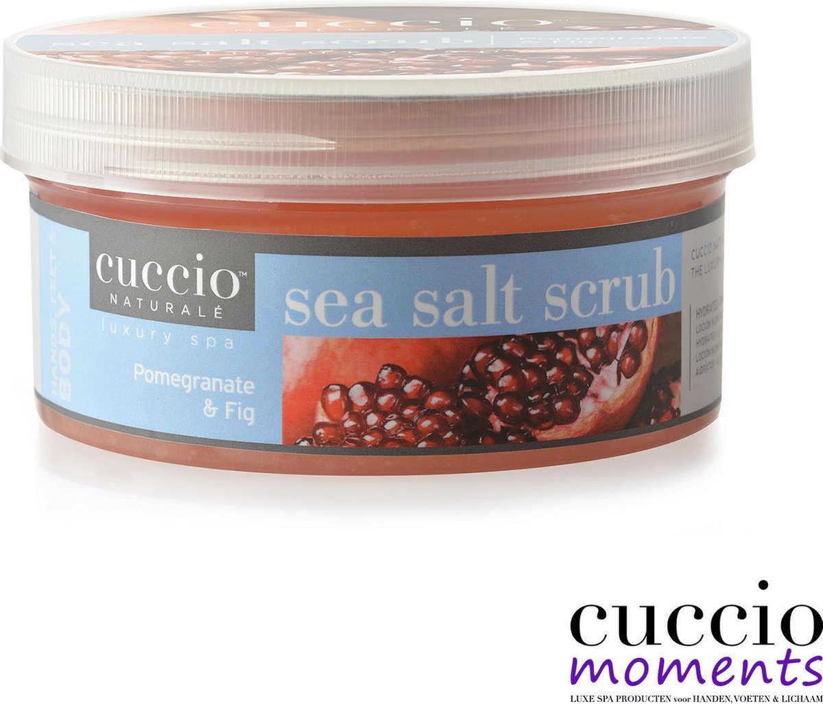 Cuccio Bodycrème Sea Salt Scrub Pomgranate & Fig 240 gr