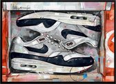 Poster - Nike Air Max Dark Obsidian - 51 X 71 Cm - Multicolor