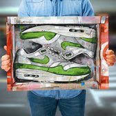Poster - Nike Air Max Patta Green - 50 X 70 Cm - Multicolor