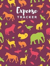 Expense Tracker: Personal Cash Management Daily Record Organizer Notebook with Unique Animals Themed Cover