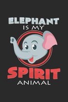 Elephant is my spirit animal: 6x9 Elephants - grid - squared paper - notebook - notes