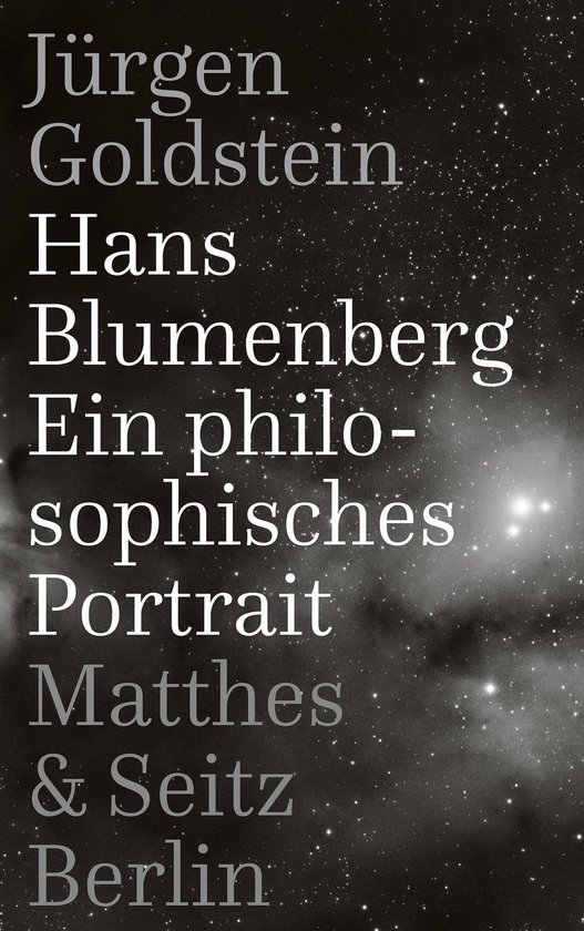 Hans Blumenberg - cover
