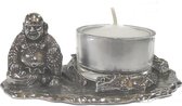 Happy Buddha With Tea Light - Urne animale en frêne pour votre animal bien-aimé