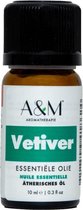 A&M Vetiver 100% pure Etherische olie, aromatische olie, essentiële olie