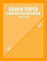 Graph Paper Composition Notebook Quad Ruled: Graphing Coordinate Grid 5x5 4x4 Doubled Sided