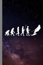 Water Skiing Evolution: Ski Gift For Skiers (6''x9'') Dot Grid Notebook To Write In