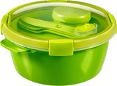 Curver Smart To Go Lunchset - 1,6L + Bestekset & Sauscup - Groen