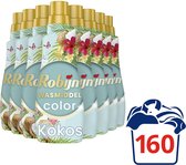 Robijn Klein & Krachtig Kokos Sensation Vloeibaar Wasmiddel - 8 x 20 wasbeurten - Voordeelverpakking