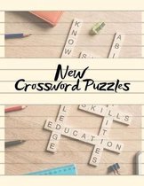 New Crossword Puzzles: A Unique Puzzlers' Book with Today's Contemporary Words As Crossword Puzzle Book for Adults Medium Difficulty