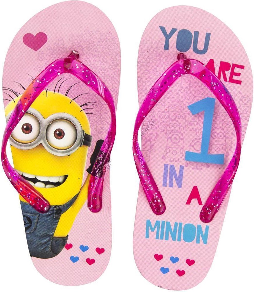 Slippers Minions | One In A Million | Roze | Maat 29/30
