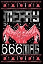 Merry 666Mass: Ugly Christmas Style Cover Funny for Satan Lovers , Satanic Gifts Design for Men or Women Atheists