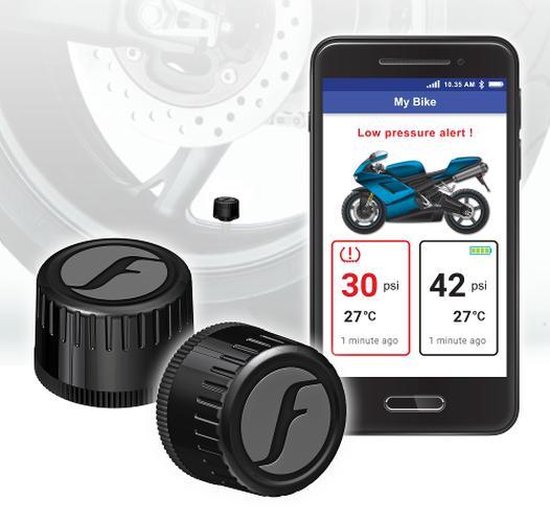 FoBo Bike 2 - noir - TPMS - Manomètre de pression de pneu - Manomètre de  pression de... | bol.com