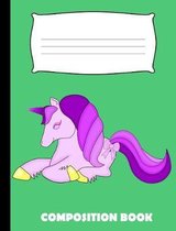 Composition Book: Unicorn Composition Notebook Wide Ruled