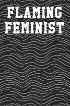 Flaming Feminist: Guitar Tab Notebook 6''x9'' 120 Pages