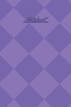 A Notebook: Planning Prepping Living Organize Your Life And Survive -: - Purple Pastel Diamonds Patterned Cover Design, A Notebook