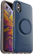 Otter + Pop Symmetry Series Apple iPhone X/XS Hoesje   - Blauw