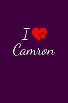 I love Camron: Notebook / Journal / Diary - 6 x 9 inches (15,24 x 22,86 cm), 150 pages. For everyone who's in love with Camron.