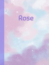 Rose: Personalized Composition Notebook - College Ruled (Lined) Exercise Book for School Notes, Assignments, Homework, Essay