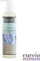 Cuccio Detox Hand & Body Wash 237 ml Lavender & Magnesium Sulfate - 24-uur Hydraterend- Douchegel - Bevat Lavendelolie -Epsom zout- reinigt - verfrist en kalmeert de huid - Ideaal