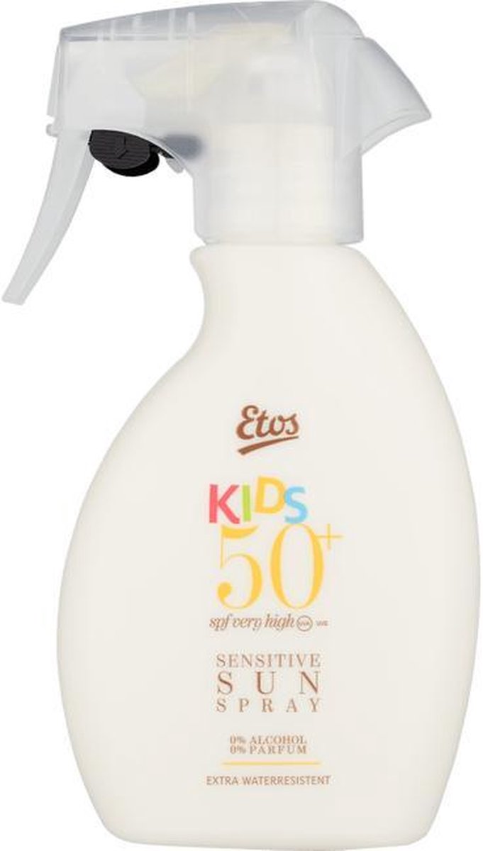 Etos Zonnebrand kids Spray SPF50+ - voor gevoelige huid - 250 ml | bol.com