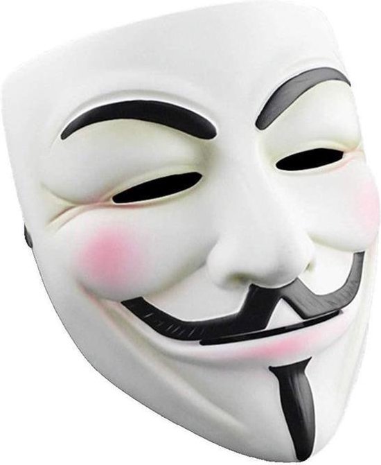 Anonymous Masker met - V for Vendetta Mask - La Casa de Kostuum - Guy... |
