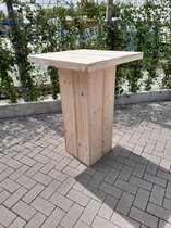 Sta tafel van nieuw steigerhout 76x76cm