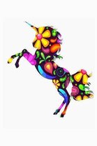 Bright Floral Unicorns