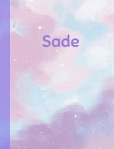 Sade: Personalized Composition Notebook - College Ruled (Lined) Exercise Book for School Notes, Assignments, Homework, Essay