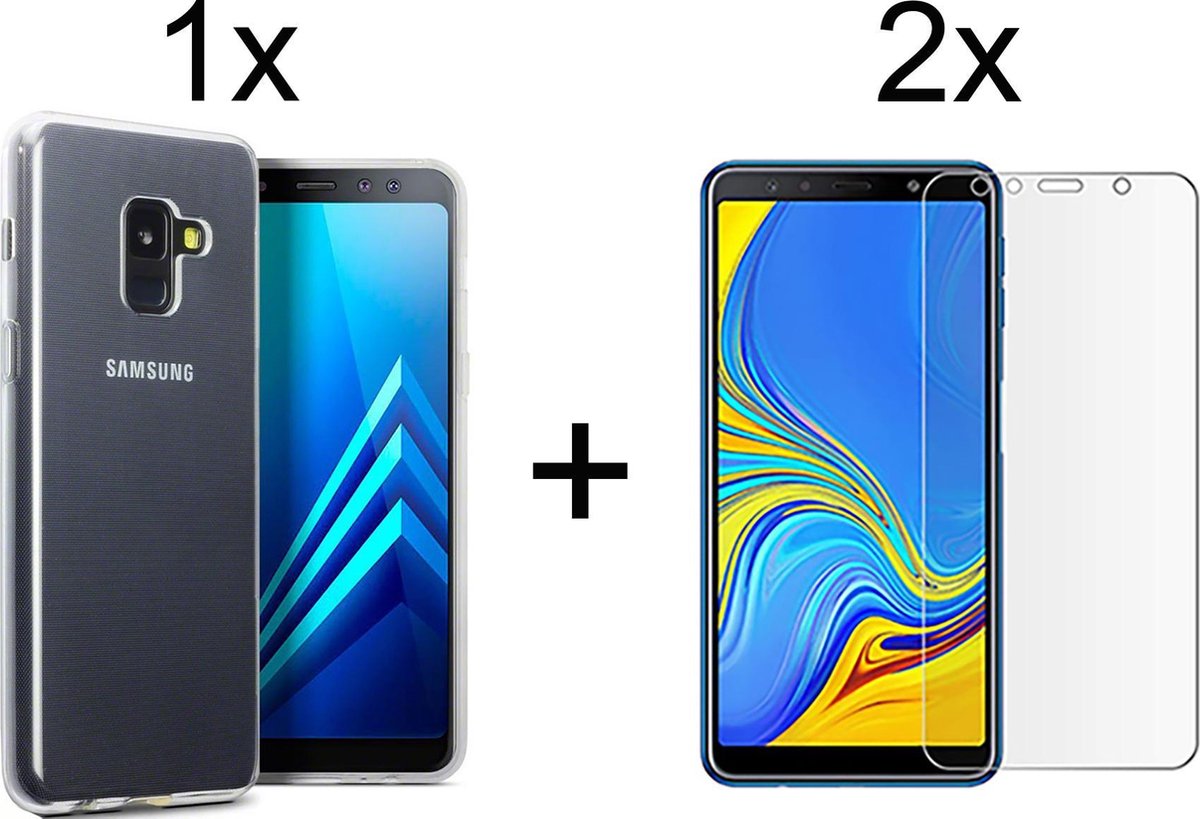 Samsung A8 2018 Hoesje - Samsung Galaxy A8 2018 hoesje siliconen case  transparant... | bol.com