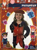 Pietenpak rood blauw maat 6  jaar Piet verkleedset voor kinderen